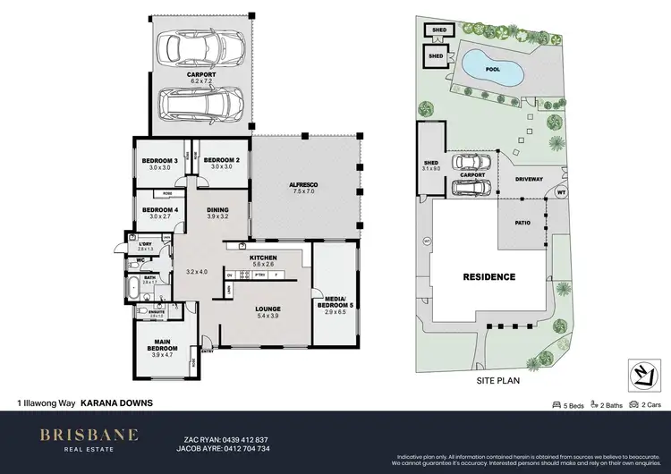 Floorplan of Homely house listing, 1 Illawong Way, Karana Downs QLD 4306