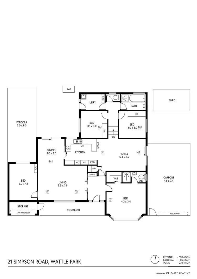 Floorplan of Homely house listing, 21 Simpson Road, Wattle Park SA 5066
