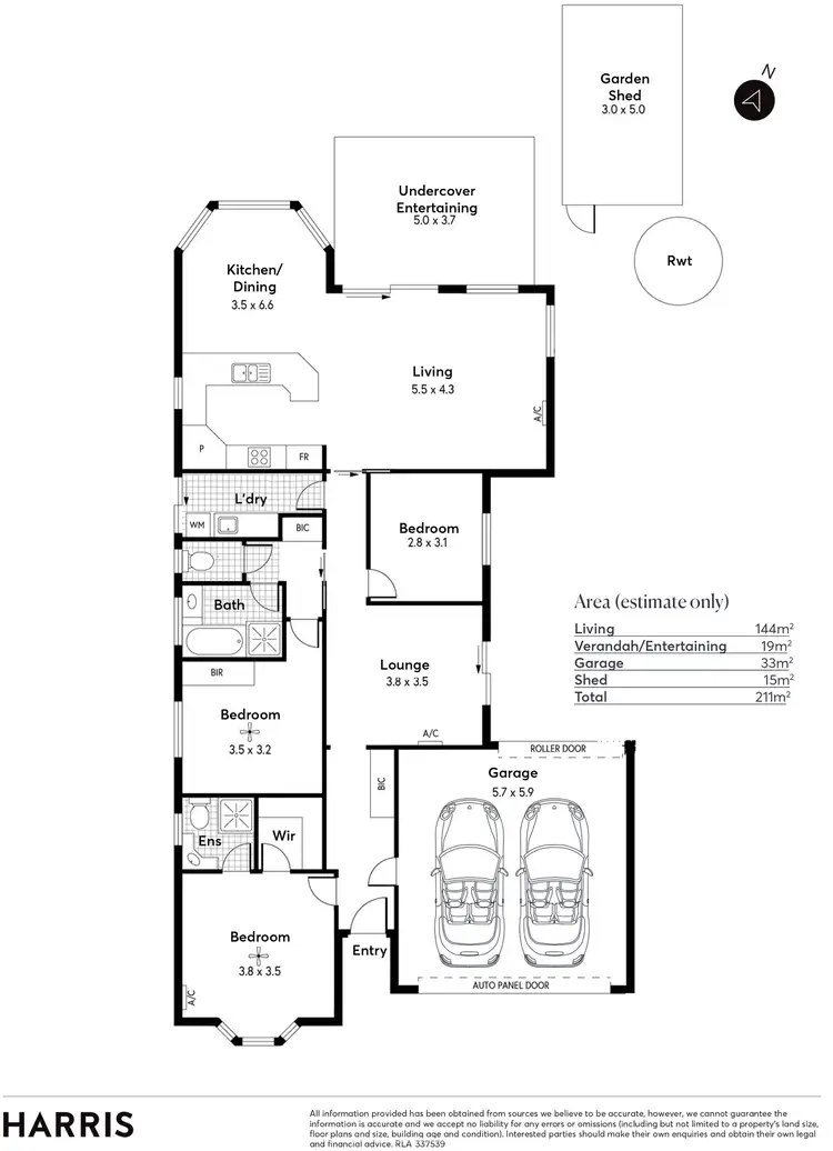 Floorplan of Homely house listing, 101 Coromandel Drive, Mccracken SA 5211