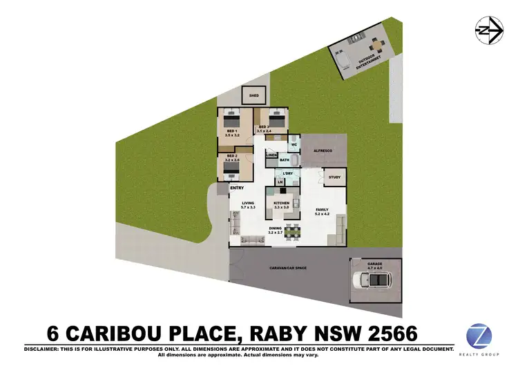 Floorplan of Homely house listing, 6 Caribou Place, Raby NSW 2566