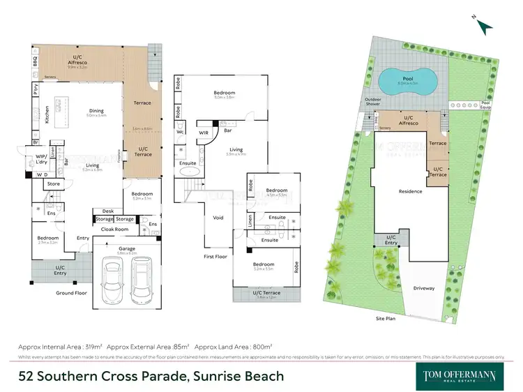 Floorplan of Homely house listing, 52 Southern Cross Parade, Sunrise Beach QLD 4567