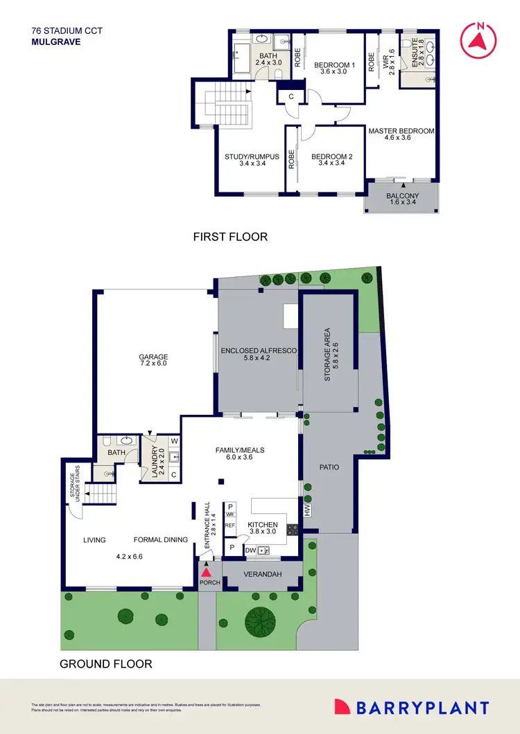 Floorplan of Homely house listing, 76 Stadium Circuit, Mulgrave VIC 3170