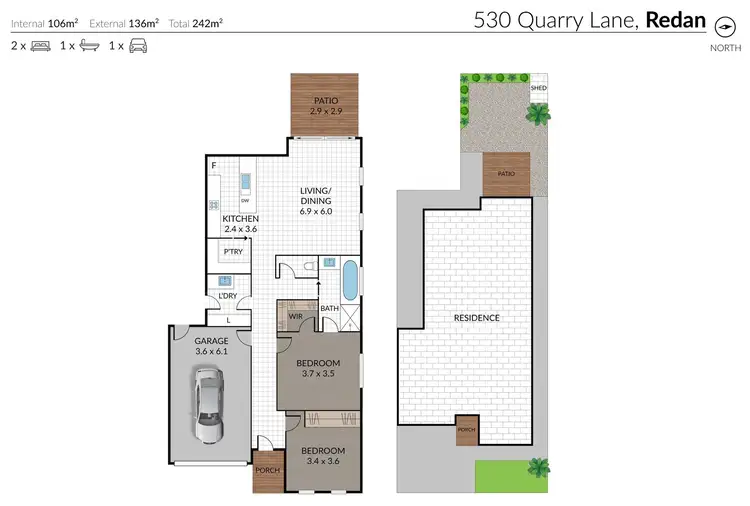 Floorplan of Homely house listing, 530 Quarry Lane, Redan VIC 3350