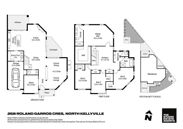 Floorplan of Homely semi-detached listing, 26B Roland Garros Crescent, North Kellyville NSW 2155
