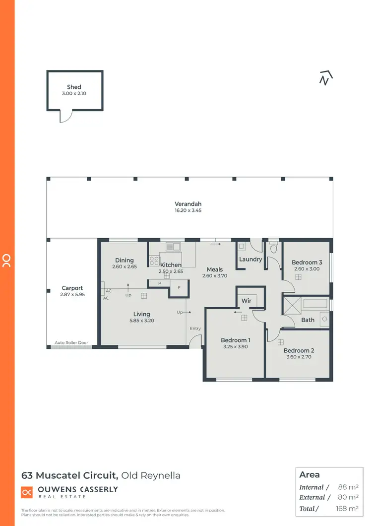 Floorplan of Homely house listing, 63 Muscatel Circuit, Old Reynella SA 5161