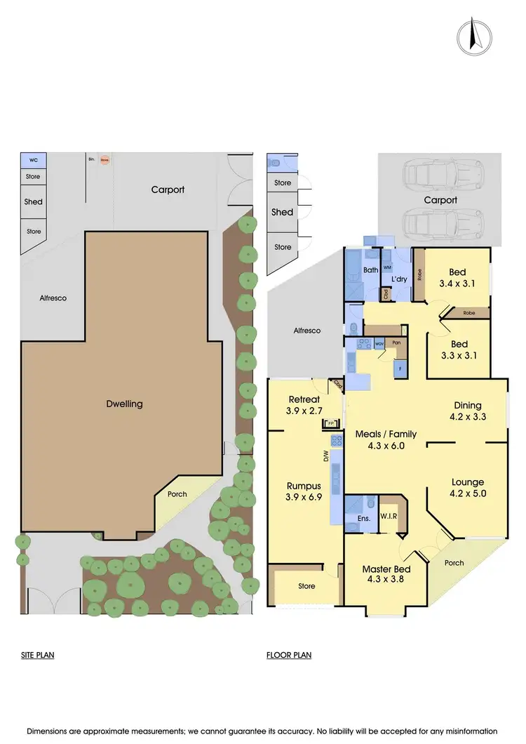 Floorplan of Homely house listing, 34 Mcleans Road, Bundoora VIC 3083