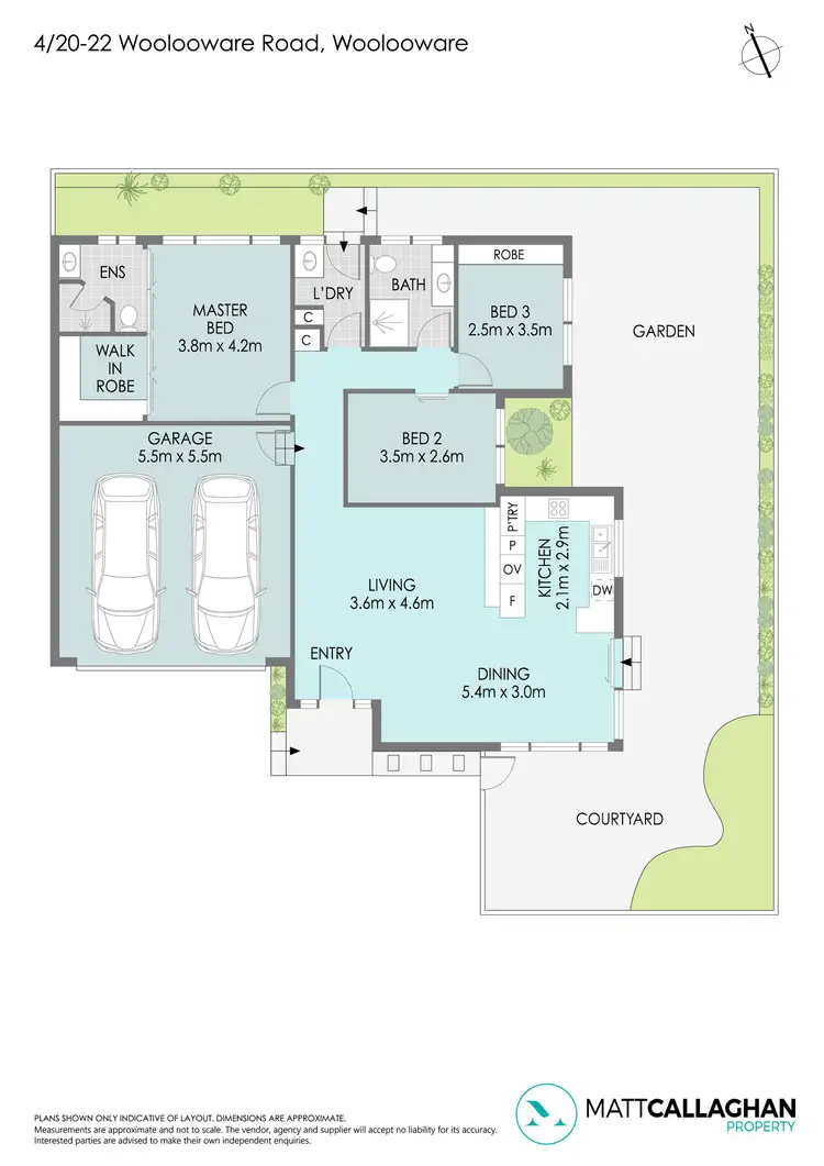 Floorplan of Homely villa listing, 4/20-22 Woolooware Road, Woolooware NSW 2230