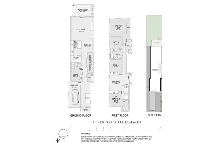 Floorplan of Homely semi-detached listing, 41A Tallwood Avenue, Eastwood NSW 2122