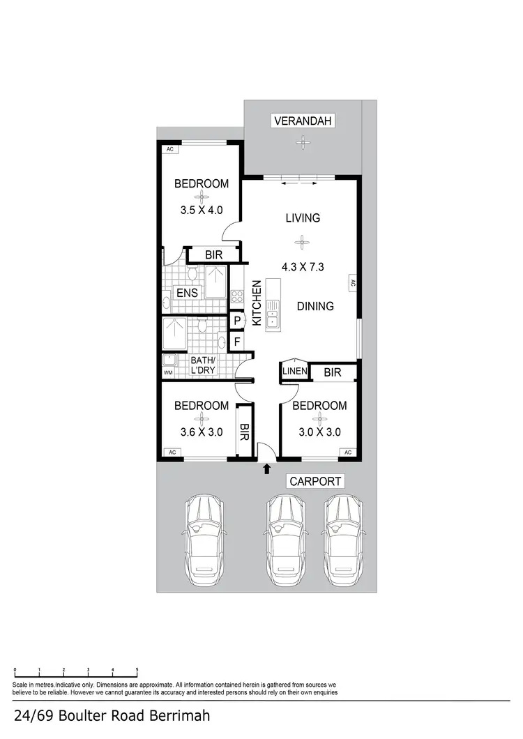 Floorplan of Homely unit listing, 24/69 Boulter Road, Berrimah NT 828