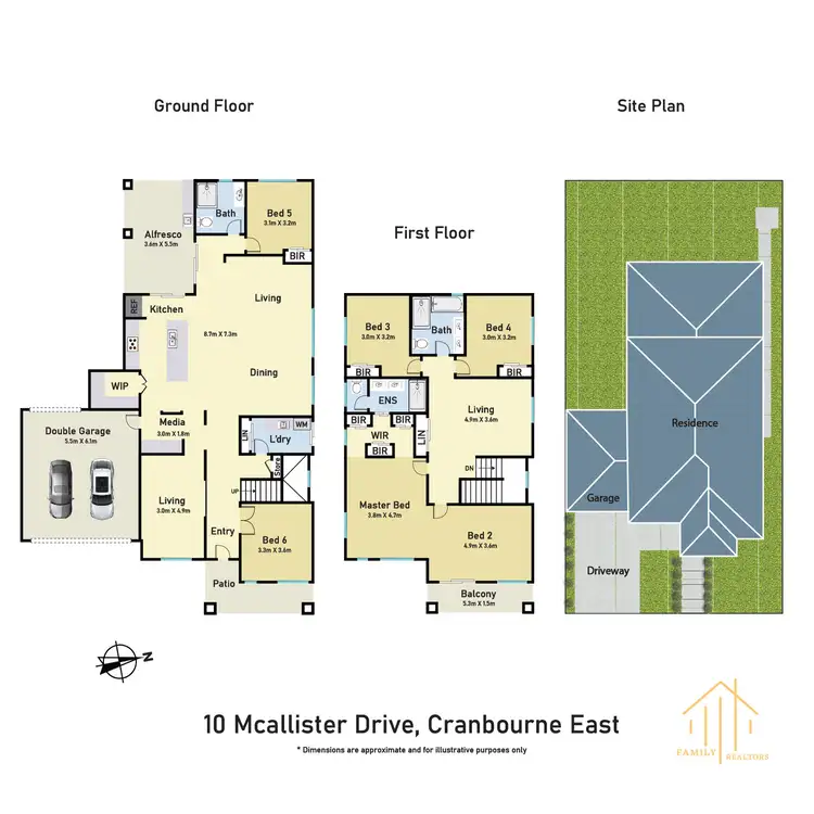 Floorplan of Homely house listing, 10 McAllister Drive, Cranbourne East VIC 3977
