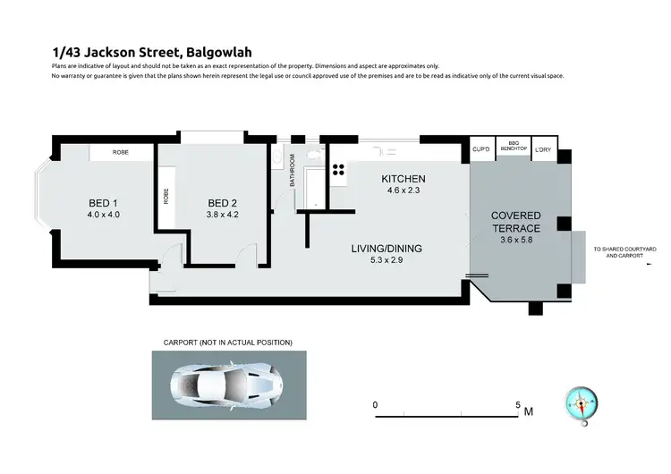Floorplan of Homely unit listing, 1/43 Jackson Street, Balgowlah NSW 2093