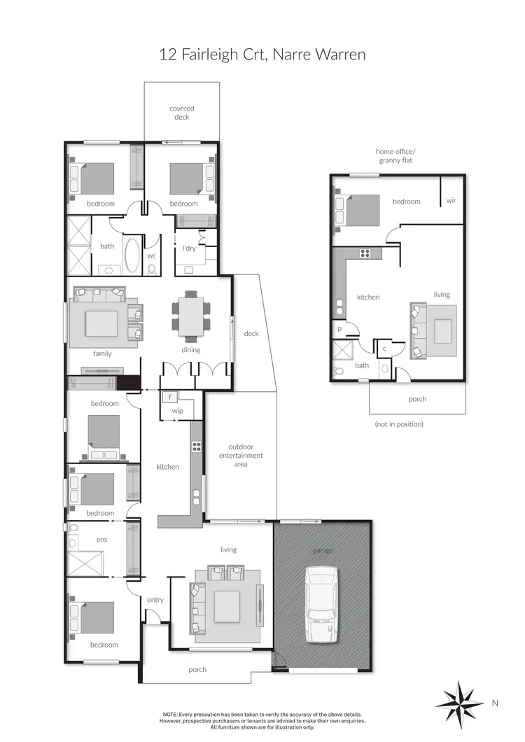 Floorplan of Homely house listing, 12 Fairleigh Court, Narre Warren VIC 3805