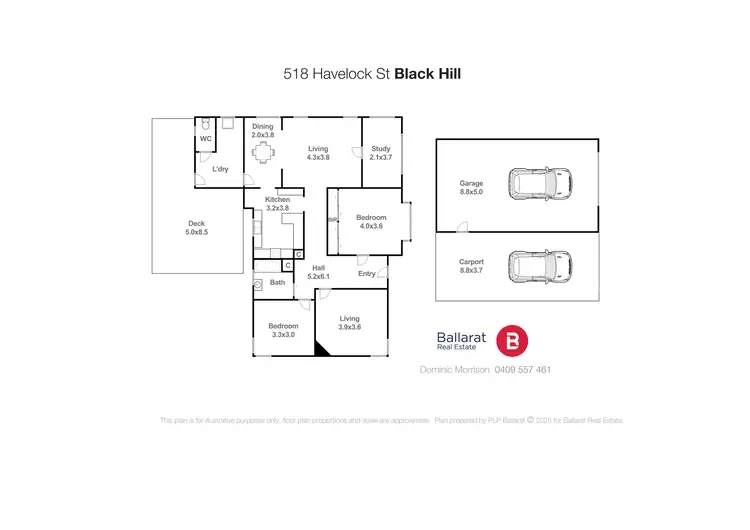 Floorplan of Homely house listing, 518 Havelock Street, Black Hill VIC 3350