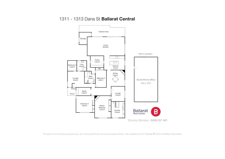 Floorplan of Homely house listing, 1311-1313 Dana Street, Ballarat Central VIC 3350