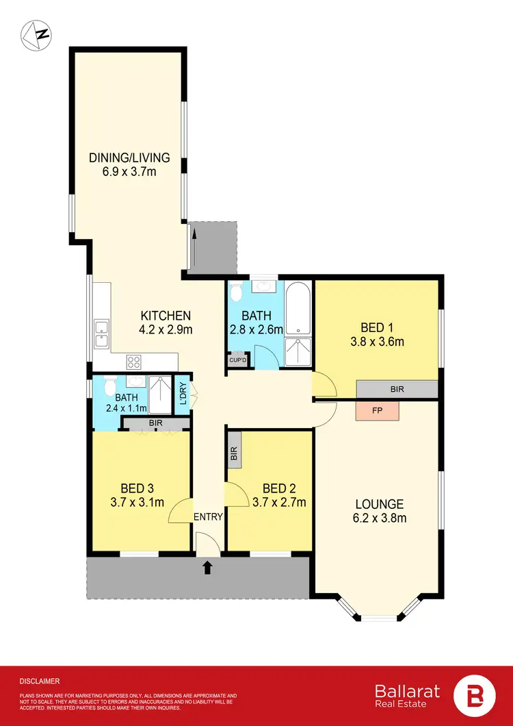 Floorplan of Homely house listing, 314 Doveton Street North, Soldiers Hill VIC 3350