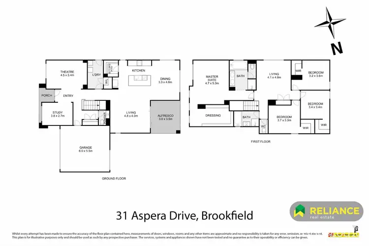 Floorplan of Homely house listing, 31 Aspera Drive, Brookfield VIC 3338