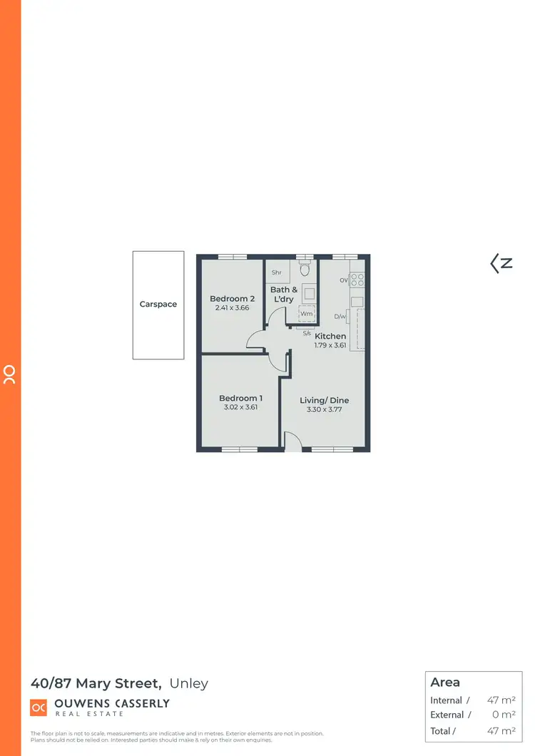 Floorplan of Homely unit listing, 40/87 Mary Street, Unley SA 5061