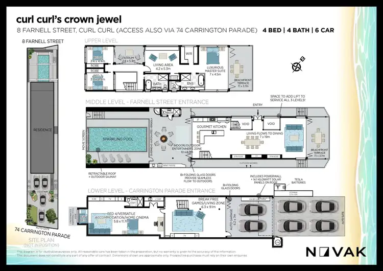 Floorplan of Homely house listing, 8 Farnell Street, Curl Curl NSW 2096