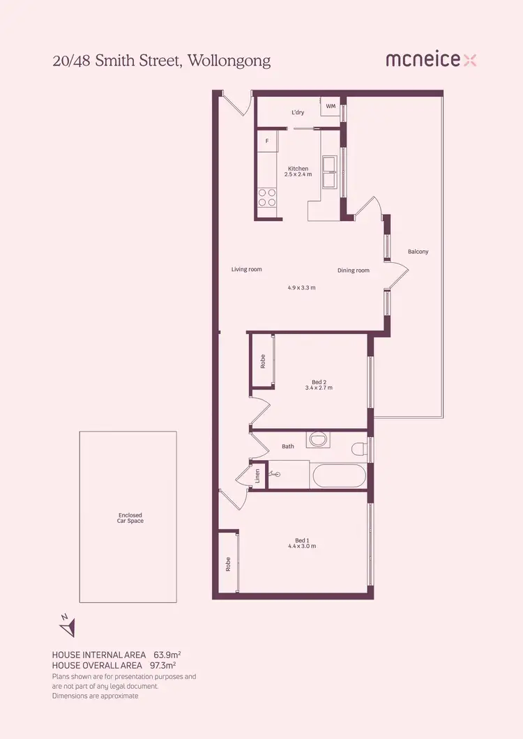 Floorplan of Homely apartment listing, 20/48 Smith Street, Wollongong NSW 2500