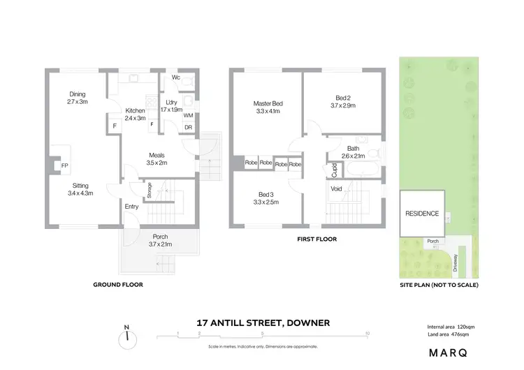 Floorplan of Homely semi-detached listing, 17 Antill Street, Downer ACT 2602