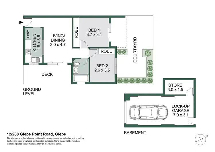 Floorplan of Homely apartment listing, 12/268 Glebe Point Road, Glebe NSW 2037