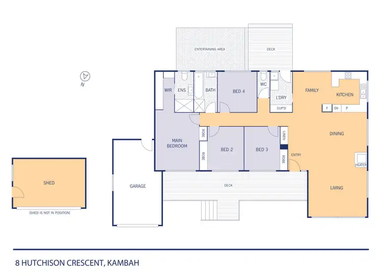Floorplan of Homely house listing, 8 Hutchison Crescent, Kambah ACT 2902