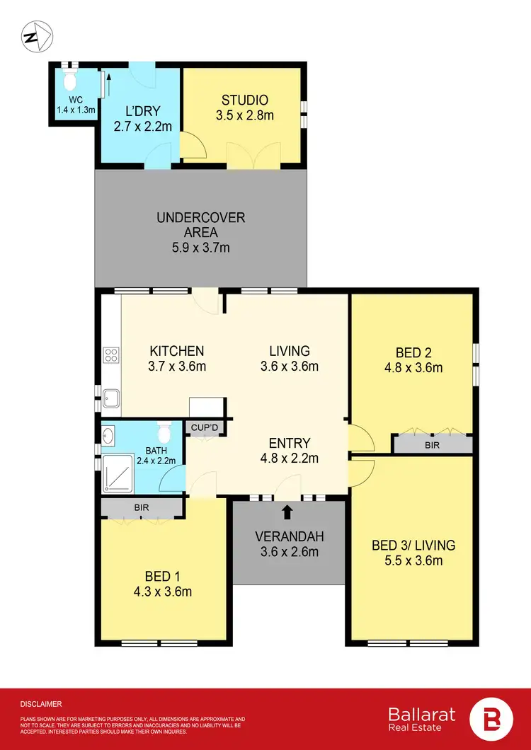 Floorplan of Homely house listing, 424 Joseph Street, Canadian VIC 3350