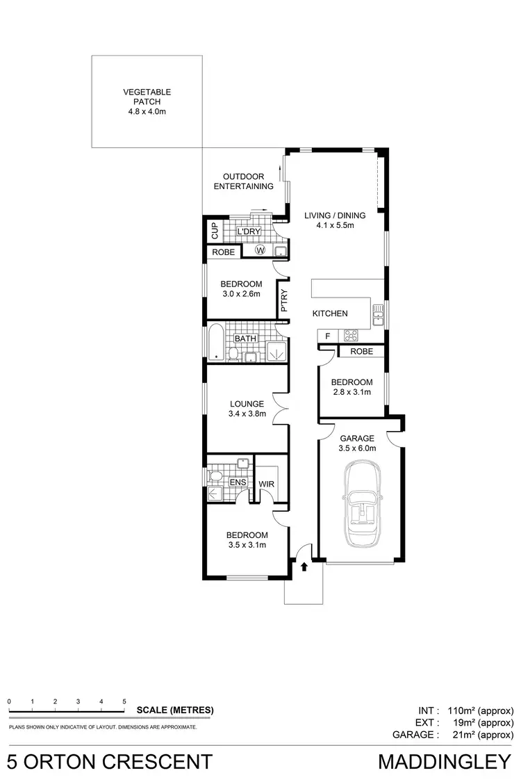 Floorplan of Homely house listing, 5 Orton Crescent, Maddingley VIC 3340