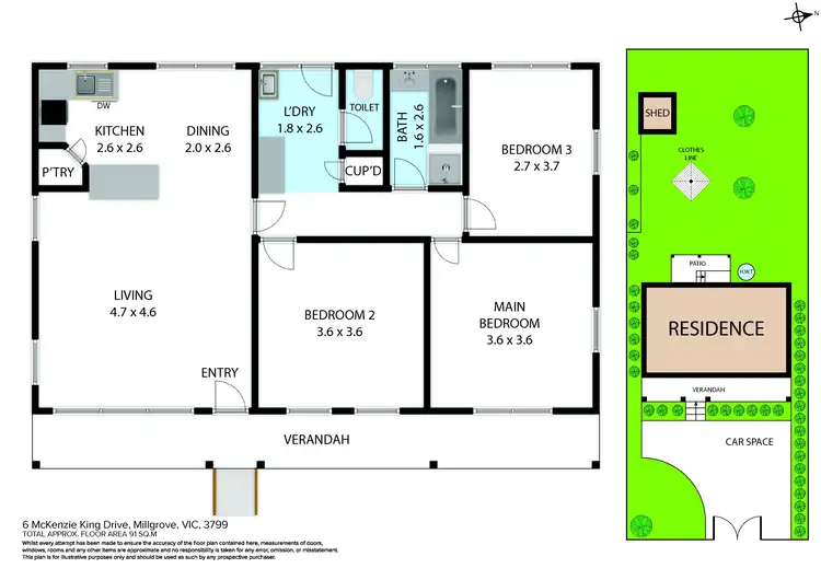 Floorplan of Homely house listing, 6 Mckenzie King Drive, Millgrove VIC 3799
