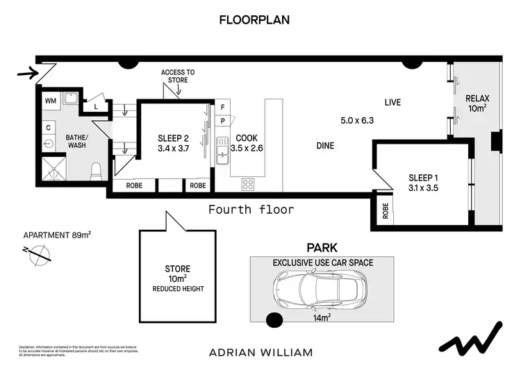 Floorplan of Homely apartment listing, 423/1 Missenden Road, Camperdown NSW 2050