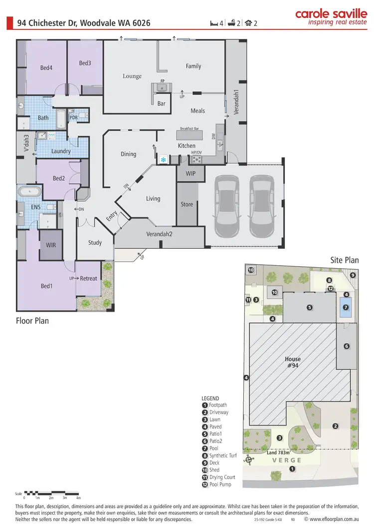 Floorplan of Homely house listing, 94 Chichester Drive, Woodvale WA 6026