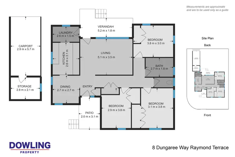 Floorplan of Homely house listing, 8 Dungaree Way, Raymond Terrace NSW 2324