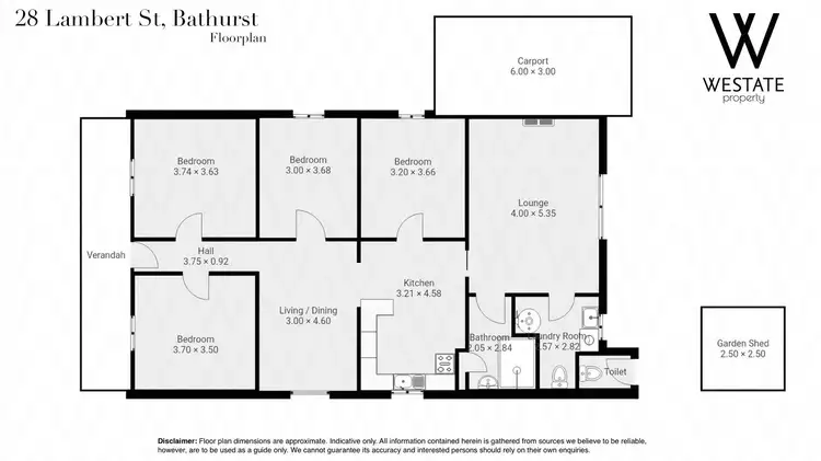 Floorplan of Homely house listing, 28 Lambert Street, Bathurst NSW 2795