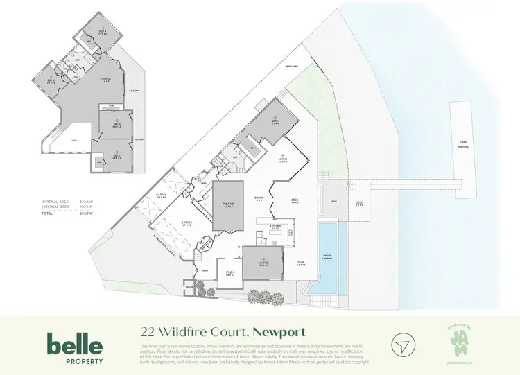 Floorplan of Homely house listing, 22 Wildfire Court, Newport QLD 4020