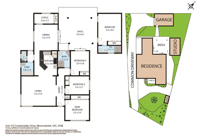 Floorplan of Homely house listing, 1/2 Croydondale Drive, Mooroolbark VIC 3138