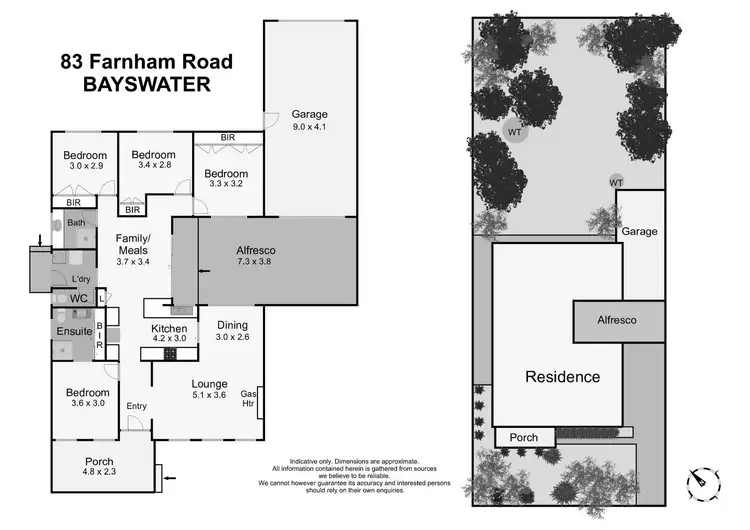 Floorplan of Homely house listing, 83 Farnham Road, Bayswater VIC 3153