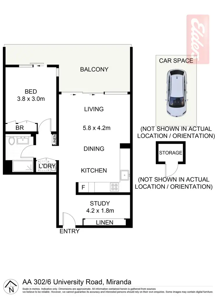 Floorplan of Homely apartment listing, 302/6 University Road, Miranda NSW 2228