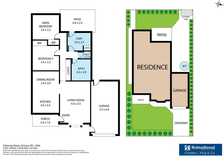 Floorplan of Homely townhouse listing, 2/9 Murray Street, Echuca VIC 3564