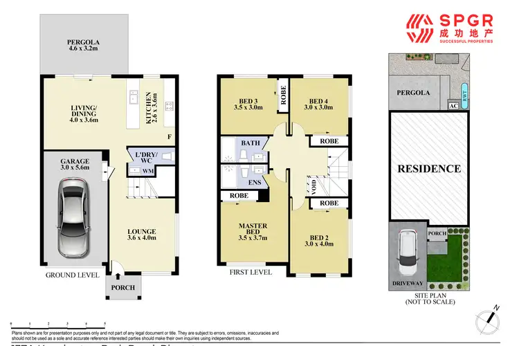 Floorplan of Homely townhouse listing, 137A Kensington Park Road, Riverstone NSW 2765
