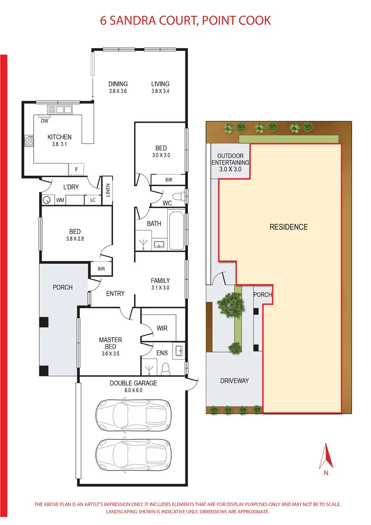 Floorplan of Homely house listing, 6 Sandra Court, Point Cook VIC 3030