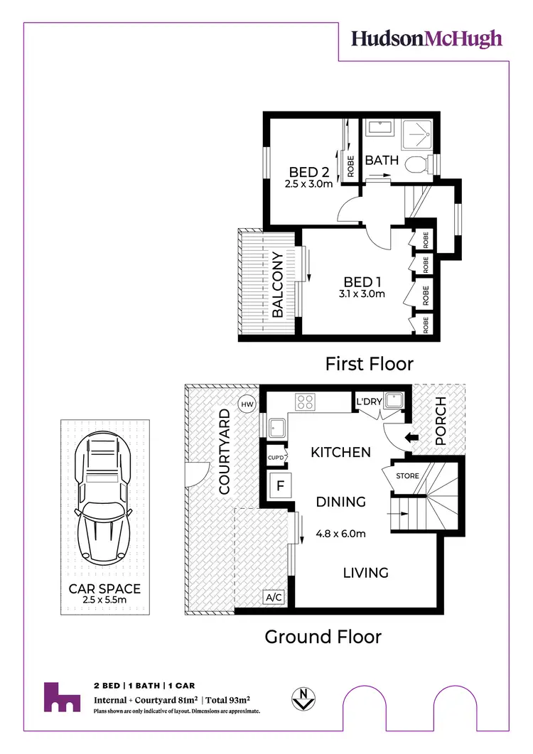 Floorplan of Homely townhouse listing, 3/1 Prospect Street, Leichhardt NSW 2040