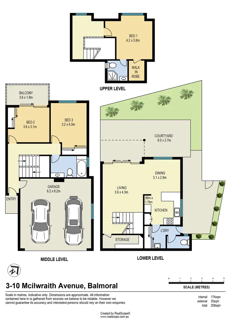 Floorplan of Homely townhouse listing, 3/10 McIlwraith Avenue, Balmoral QLD 4171
