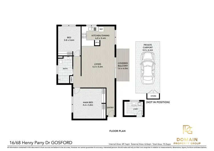 Floorplan of Homely apartment listing, Level 2/16/68 Henry Parry Drive, Gosford NSW 2250