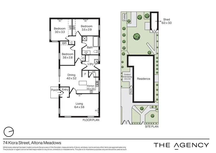 Floorplan of Homely house listing, 74 Kiora Street, Altona Meadows VIC 3028