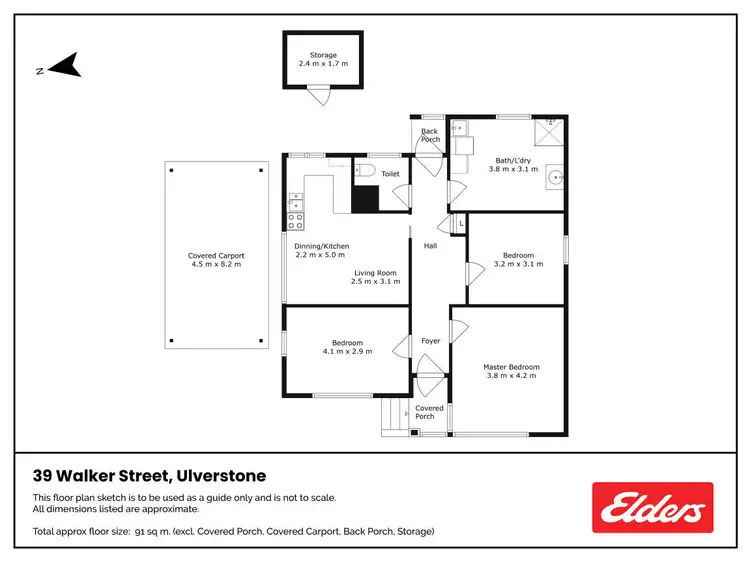 Floorplan of Homely house listing, 39 Walker Street, Ulverstone TAS 7315