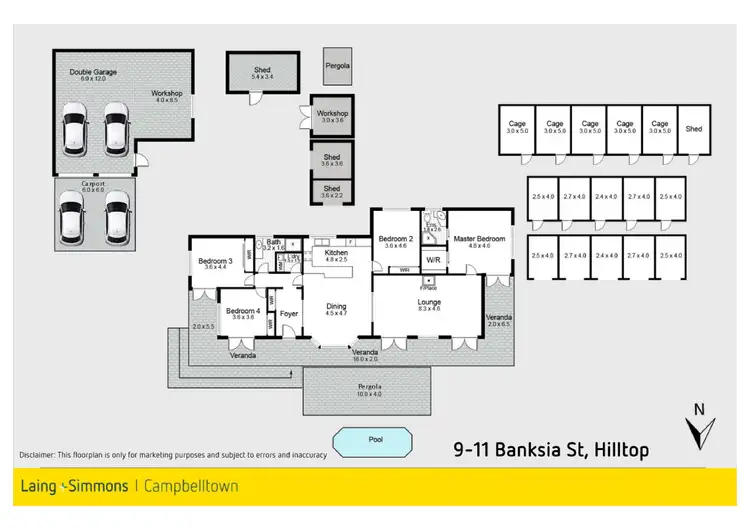 Floorplan of Homely house listing, 9-11 Banksia Street, Hill Top NSW 2575