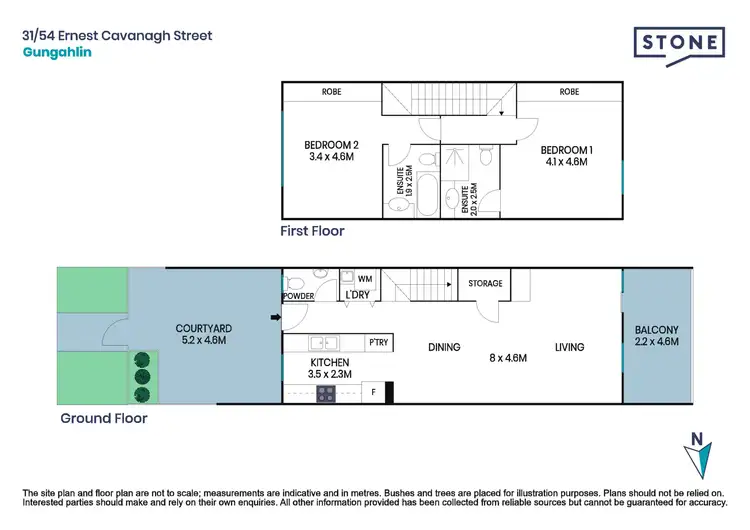 Floorplan of Homely apartment listing, 31/54 Ernest Cavanagh Street, Gungahlin ACT 2912