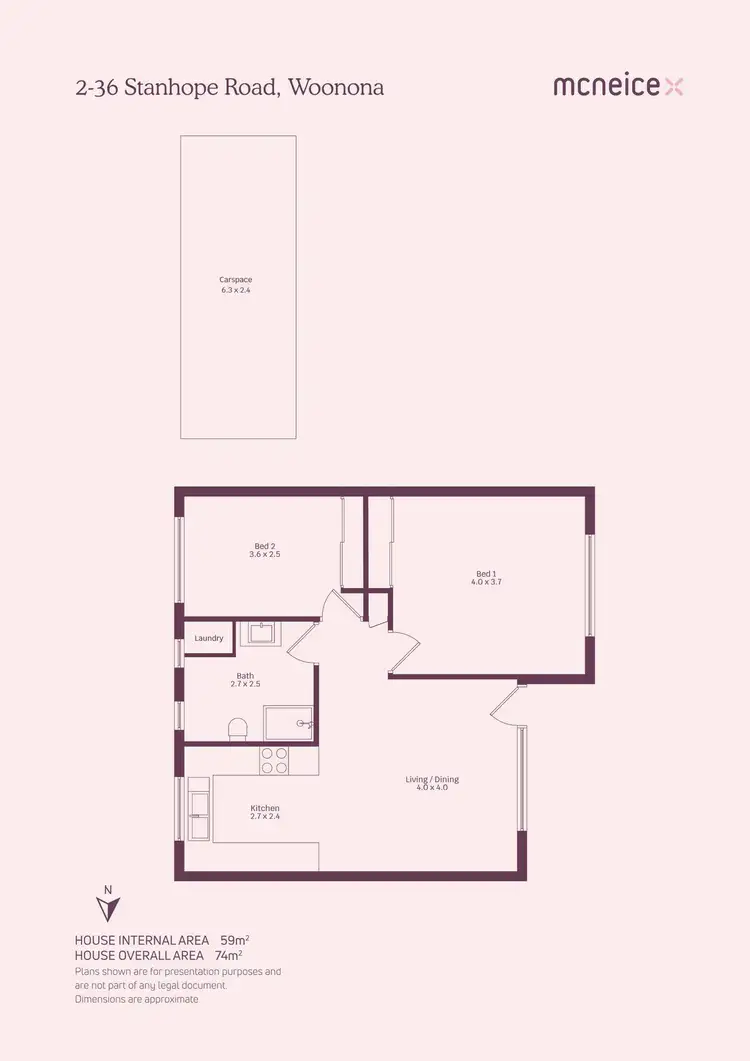 Floorplan of Homely villa listing, 2/36 Stanhope Street, Woonona NSW 2517