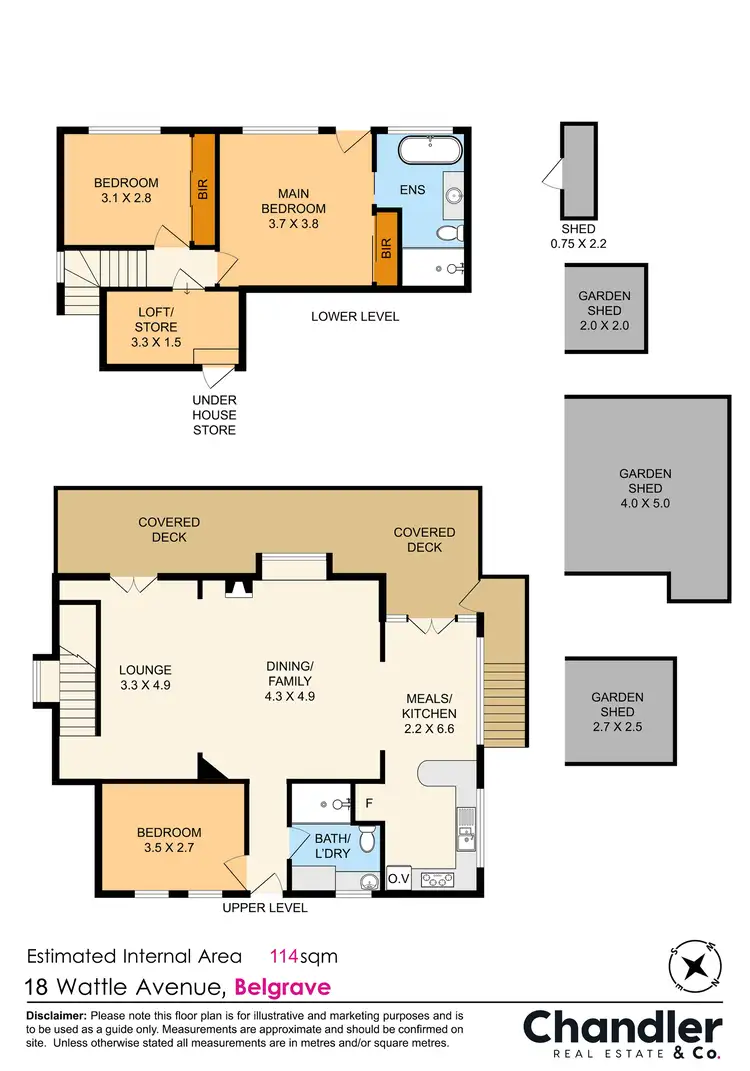 Floorplan of Homely house listing, 18 Wattle Avenue, Belgrave VIC 3160