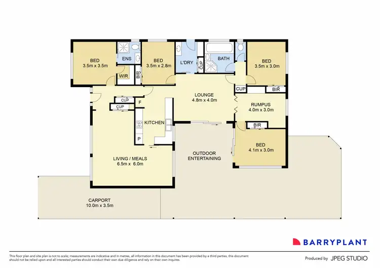 Floorplan of Homely house listing, 6 Wirilda Place, Keilor Downs VIC 3038